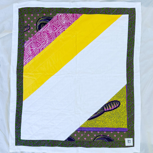 Joy Baby Quilt - Yellow, Green and Pink Batik