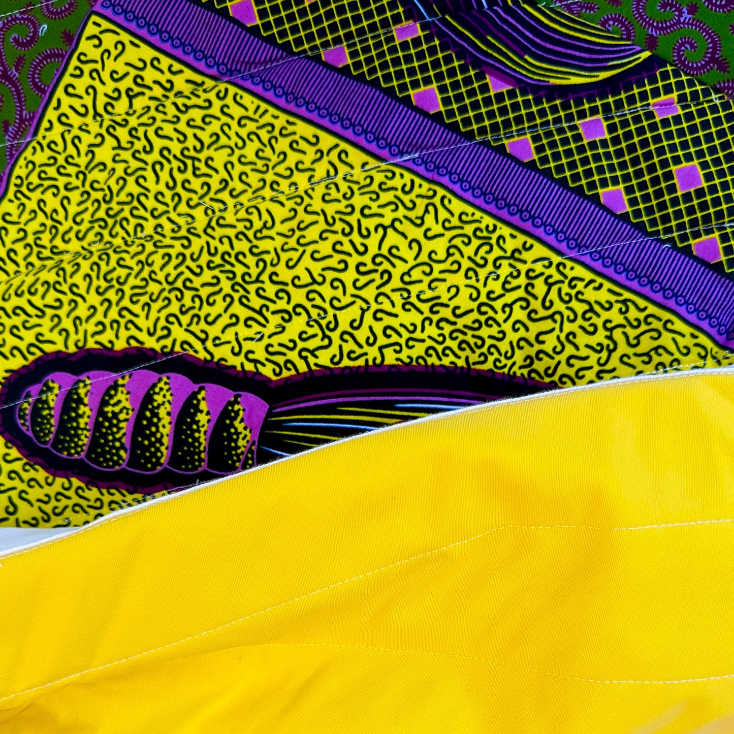 Joy Baby Quilt - Yellow, Green and Pink Batik