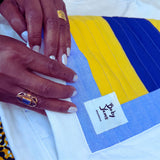 Abundance Quilt Blue and Yellow