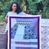 Abundance Quilt Mauve and Turquoise