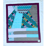 Abundance Quilt Mauve and Turquoise